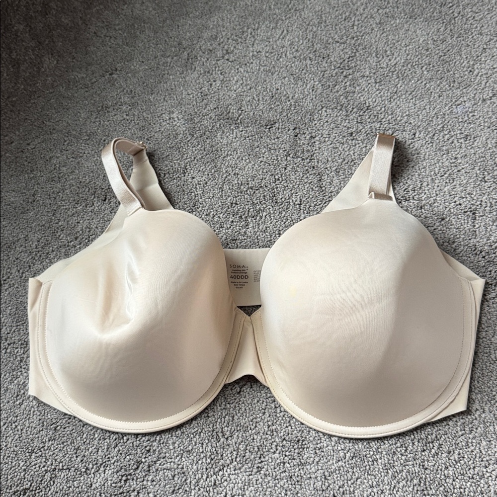 Soma Nude Vanishing 360 Perfect Coverage Underwire Bra SIZE 40DDD